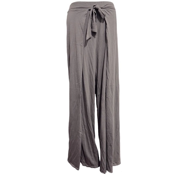 Michael Stars Tie-Front Wide-Leg Pants Size Large - Picture 2 of 6